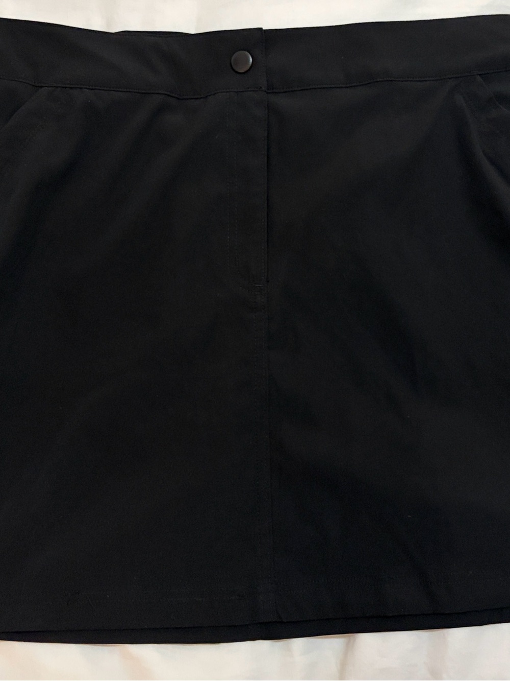 32 Degrees Black Mini Skort with Snap Waist